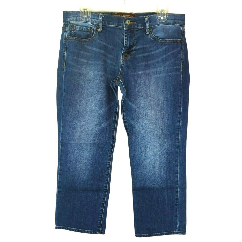 Lucky Brand Sweet Crop Blue Washed Denim Jeans Size 29 Womens Casual Wear